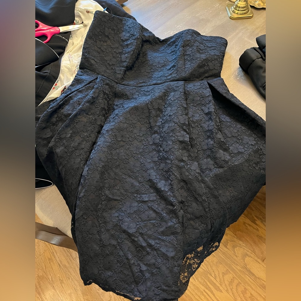 Lace Strapless Dress Lane Bryant